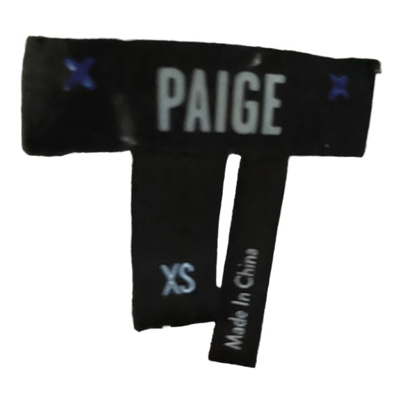 Paige womens abriana button down collar pleated bottom cuffs cream tan XS - Picture 9 of 12